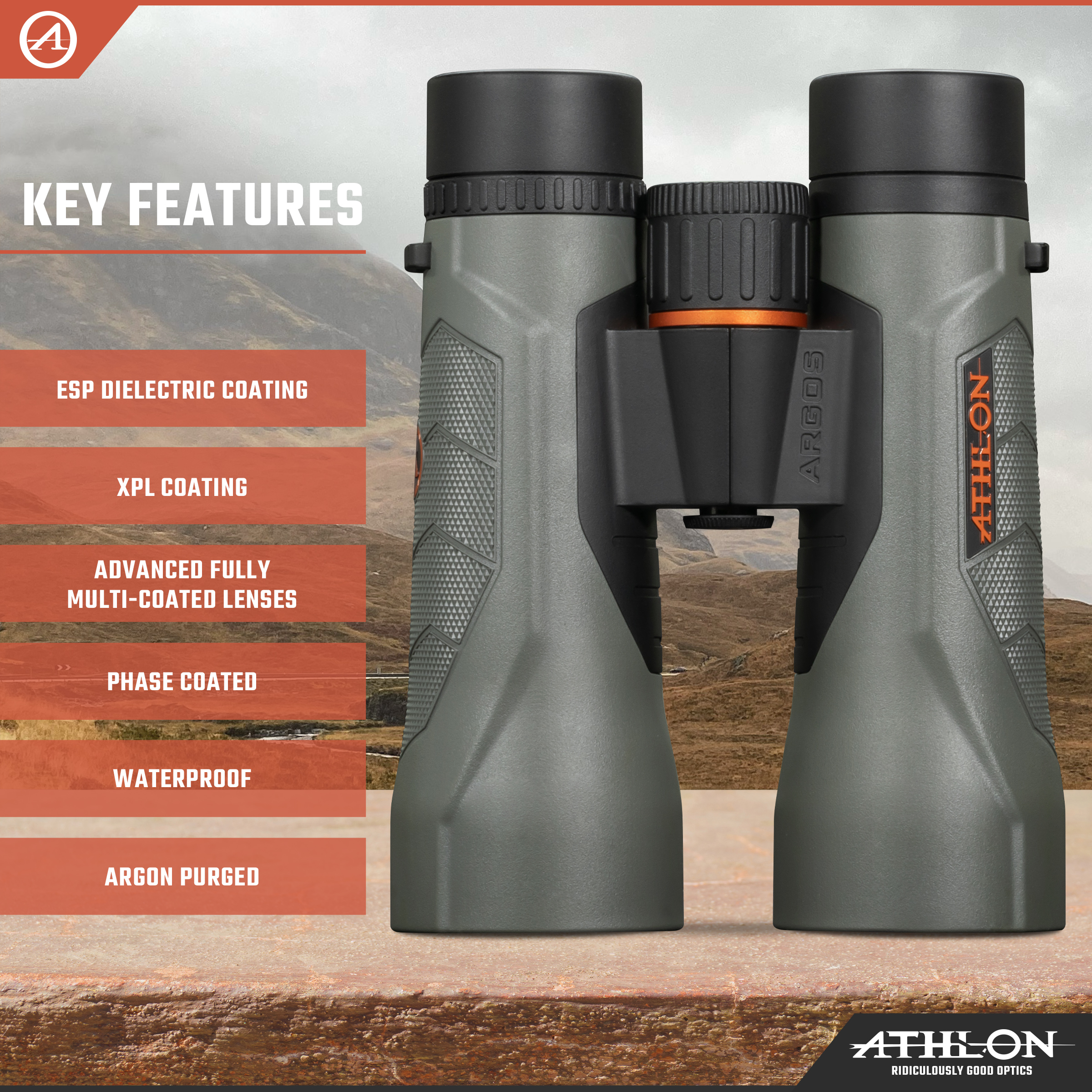 Athlon Optics Argos G2 HD 12x50