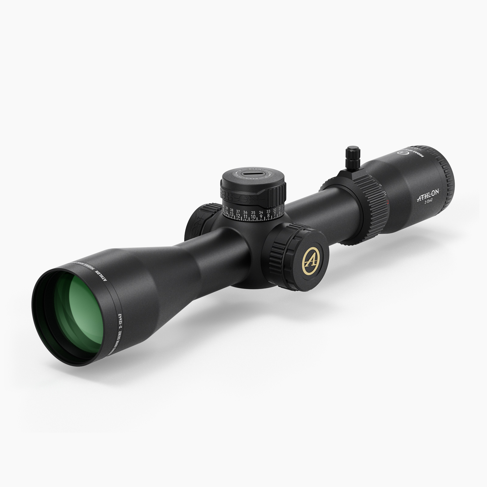 Athlon Midas HMR G2 2.5-12x42 SFP Illuminated MOA 30mm Scope